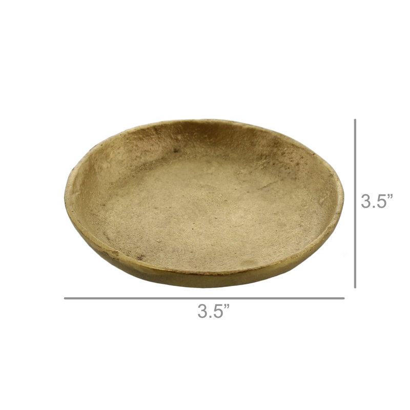 Petite assiette ronde en laiton