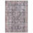Labarbera Machine Washable Charcoal/Red Non-Slip Backing Area Rug-1362415543