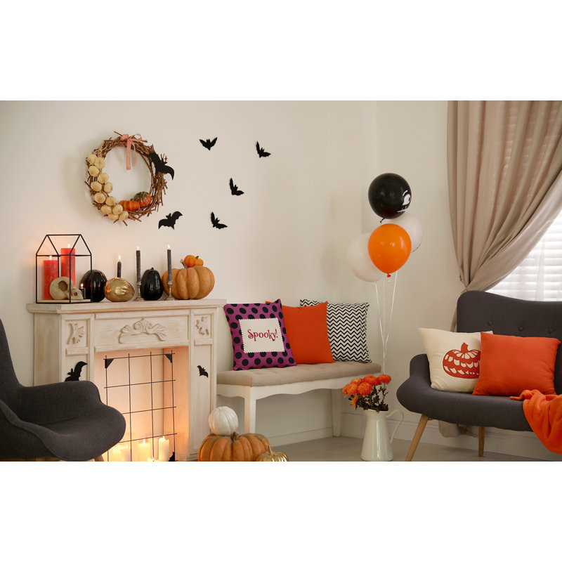  Housse de coussin décoratif en polyester par E by Design, 26 po x 26 po, Orchidée