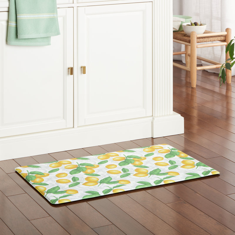 Tapis de cuisine Martha Stewart Lots Of Lemons, Rectangle 18 po x 30 po