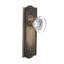 Meadows Plate with Round Clear Crystal Door Knob-1762101114-1762101106