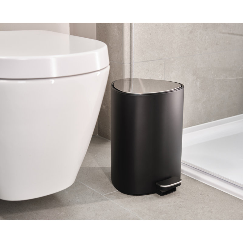 EasyStore 5-liter Pedal Trash Bin, Black