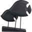 Handcarved Mango Wood Double Teardrop Angelfish Ornament-1961427540