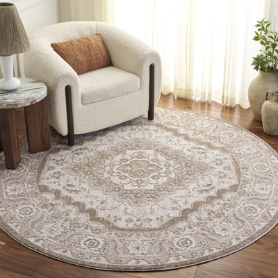 Lunara Power Loom Polyester; Jute/Sisal; Polypropylene Plastic Oriental Indoor Rug