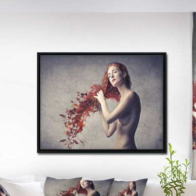 « from red cheveu to leaves », impression