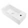 Voltaire Rectangular Ceramic Wall Hung Sink with Right Side Faucet Mount