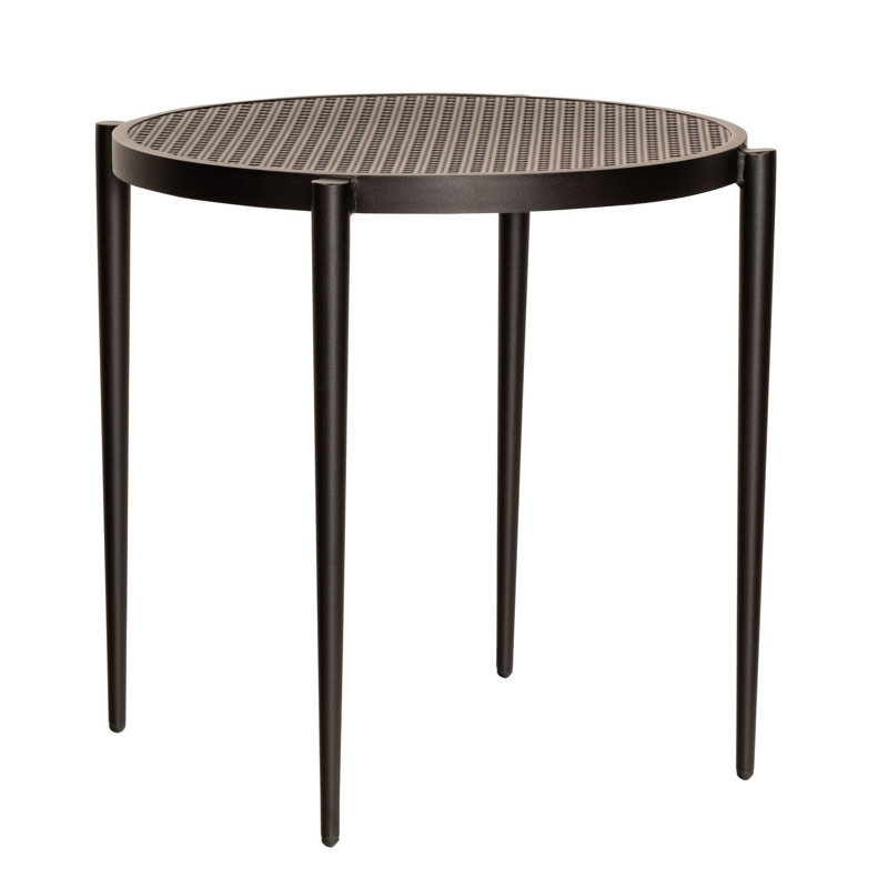 Parc Outdoor Round Bistro Table, Oyster