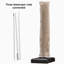 Parasol d'extérieur carré en porte-à-faux double 12 pi avec base et housse de parasol, beige-1894668916