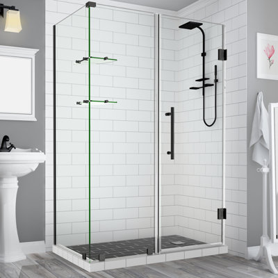 Cabine de douche rectangulaire à charnière 32 po x 72 po Bromley GS