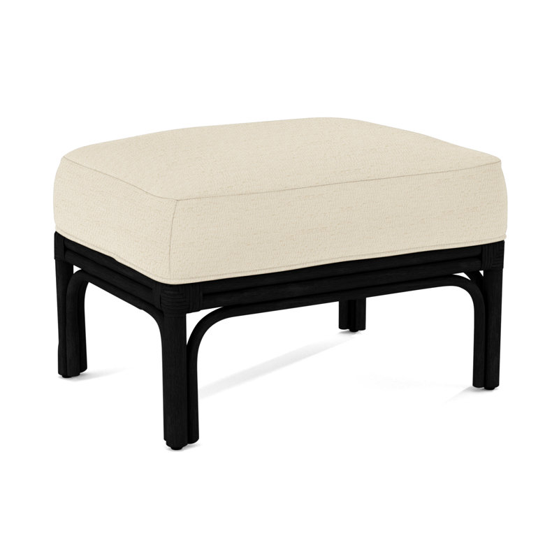 Boca Ottoman, Brown Geometric, 0456-33, Black