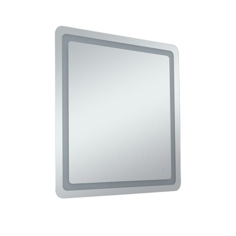 Miroir mural Juliane, Rectangle, 40 po x 36 po