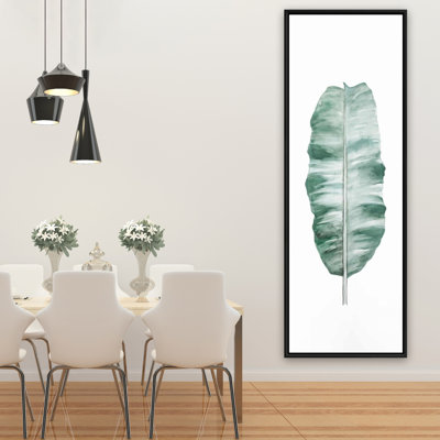 Banana Leaf - Exotic Botanical Framed Canvas for Home Decor