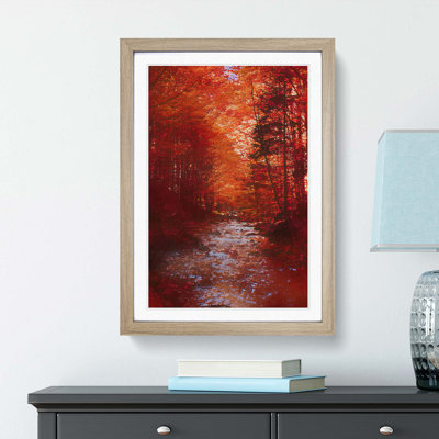 The Woodland Stream in Abstract - Picture Frame Graphic Art Print