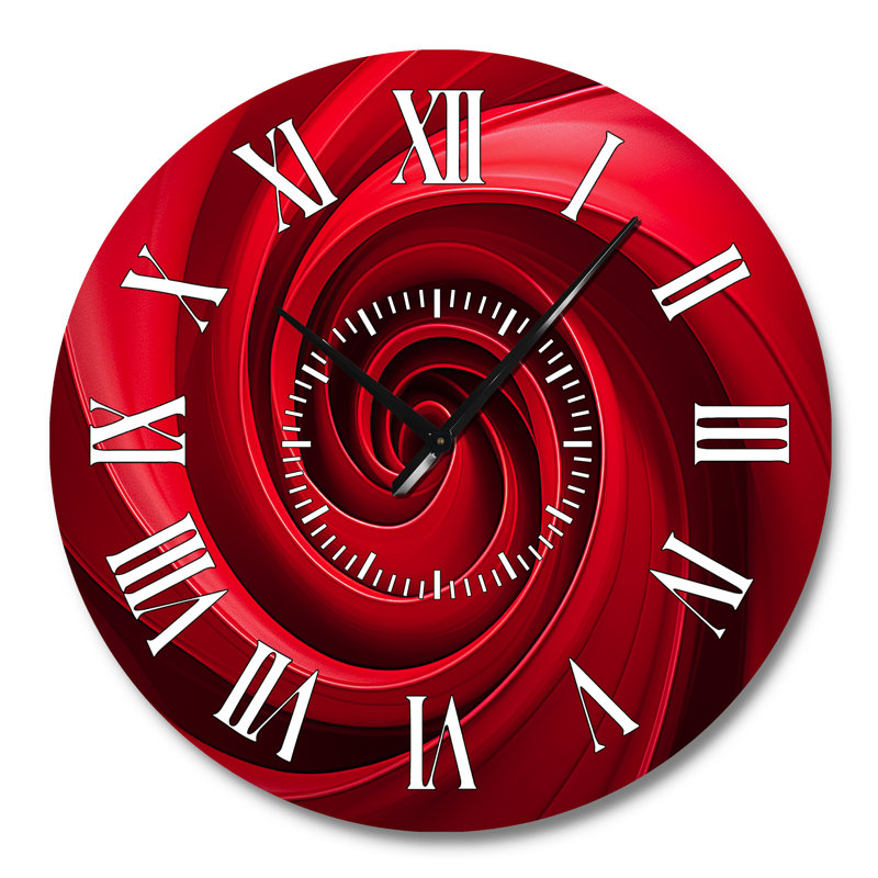 Horloge murale Red Spiral, Grand