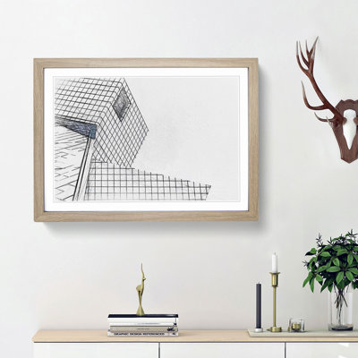 Architecture Sketch Vol.29 in Abstract - Picture Frame Drawing Print