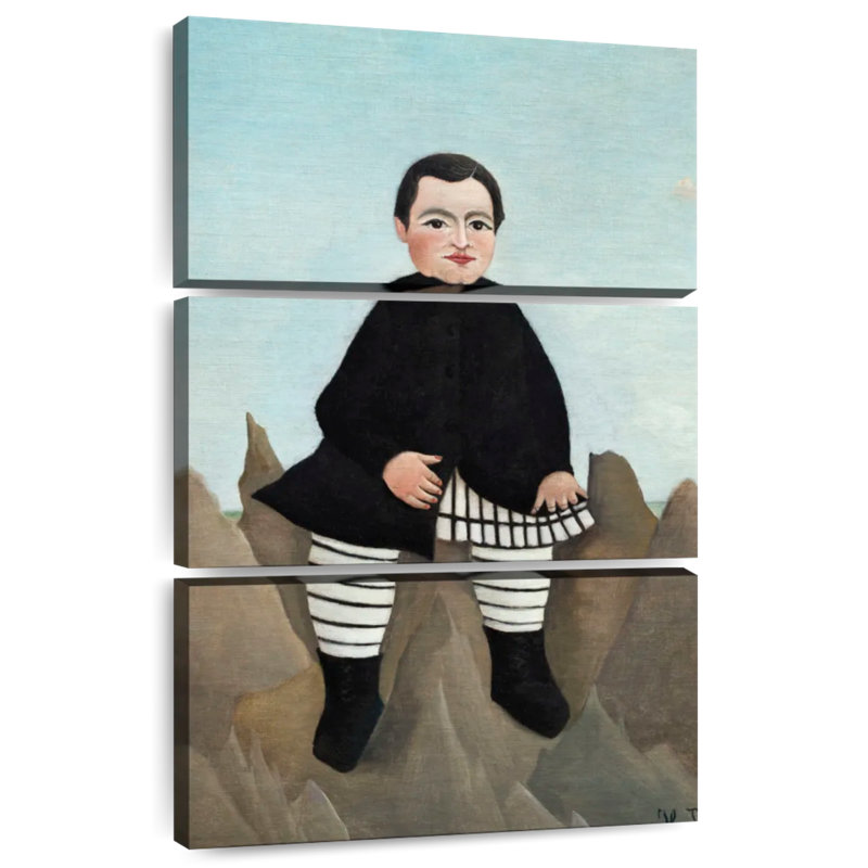 Leisha Boy On The Rocks 1895-1897, H 32 po x l 20 po