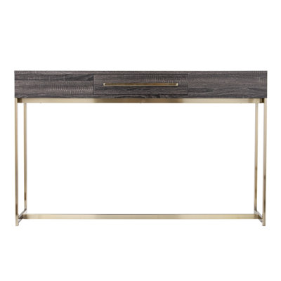 Console 48 po avec cadre gris et doré