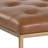 Osa Leather Ottoman - Brown-1090025363