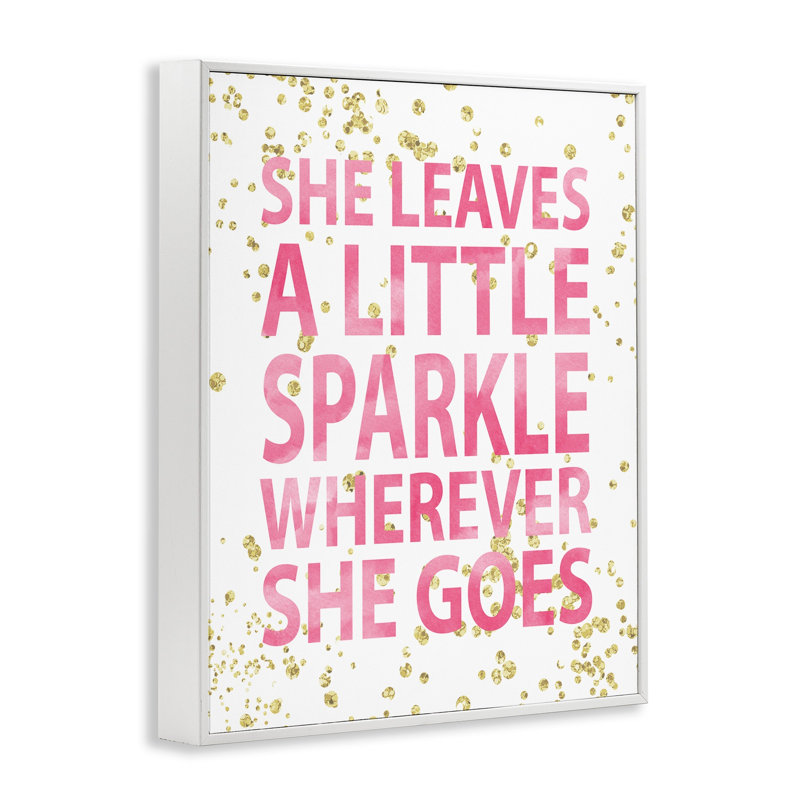 «Biller She Leaves a Little Sparke», art, Giclée encadrée noir minuit, H 14 po x l 11 po