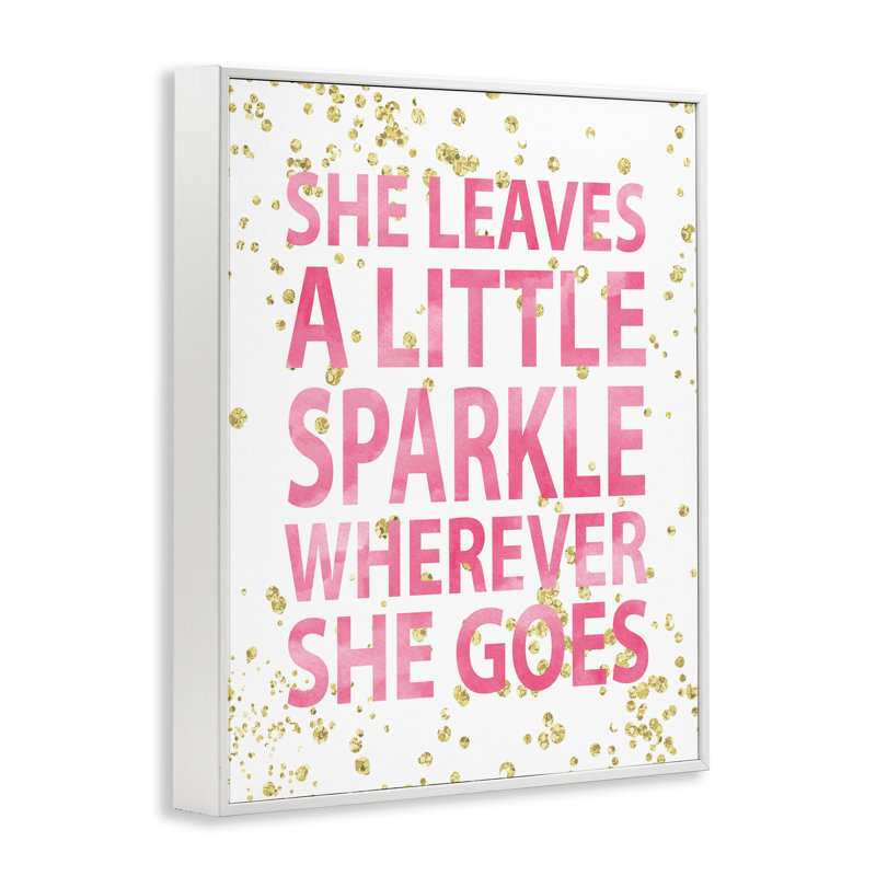 «Biller She Leaves a Little Sparke», art, H 14 po x l 11 po, Giclée encadrée noir minuit