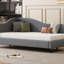 Lit de jour simple en L en forme de L avec pieds en bois massif-278602414-278602408