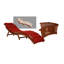 Aanijah 186cm Long Eucalyptus Single Lounger with Cushions
