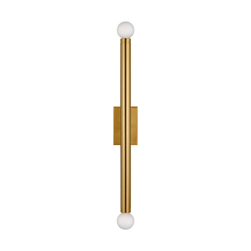 Dagenham 2 - Light Dimmable Bath Sconce, Burnished Brass, 19.75"H x 2.75"W x 3.13"D