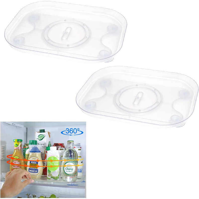Plateau tournant pivotant à 360 ° Dionicia pour rangement et rangement pour réfrigérateur