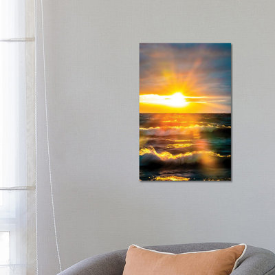 Sunrise Over Ocean III by Nik Rave - Wrapped Canvas Gallery-Wrapped Canvas Giclée
