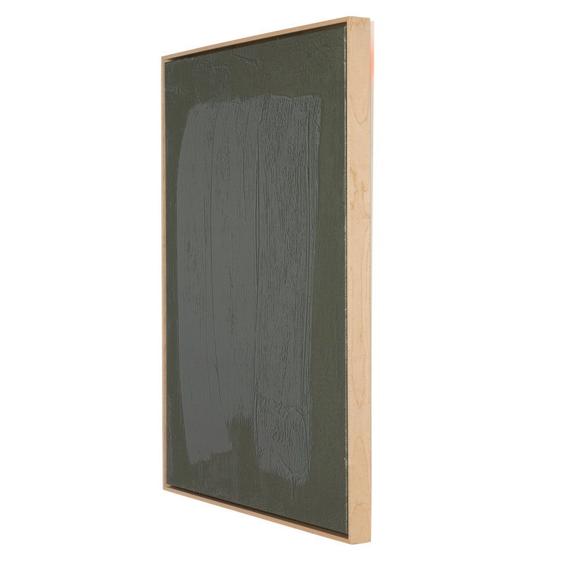 Free Form Lines II Olive Painting by The Holly Collective, 40" H x 30" W