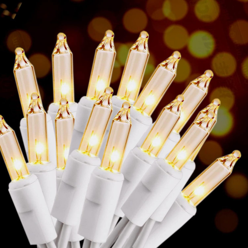 100-Light Multicolored Christmas String Lights, 26.5Ft Outdoor Indoor Mini Lights With 3-Inch Spacing, Connectable & UL Listed