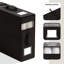 Ensemble de 8 bacs de rangement pour draps en lin - Bacs de rangement pour draps avec 2 poignées, fenêtre transparente et pochettes pour étiquettes, organisateur de placard pliable pour literie et literie grand et très grand-2094422057-2094422058