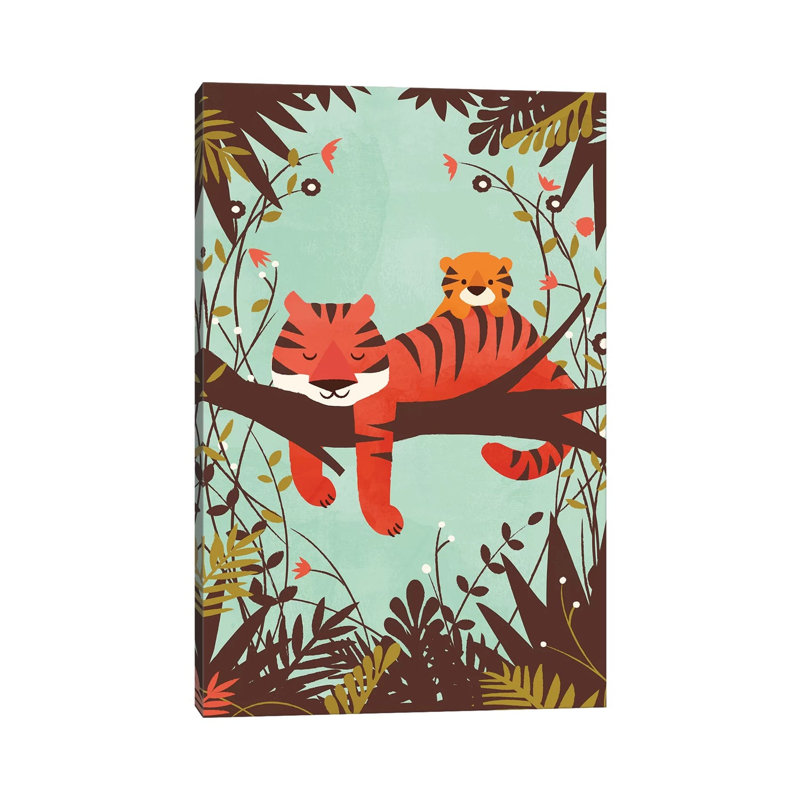 Sleeping Tiger by Jay Fleck - Wrapped Canvas Print, 152.5 cm H x 101.5 cm W