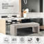 Banc rembourré Zino Boucle-1399894946