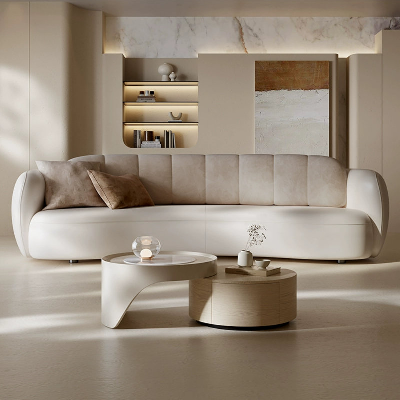 Italian Simple Design Curved Sofa