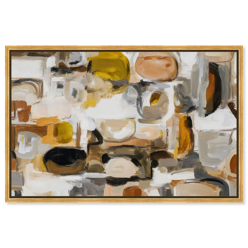 Impression sur toile Pearl Oyster Blend III Boho par Art Remedy, H 54 po x l 36 po, Cadre doré