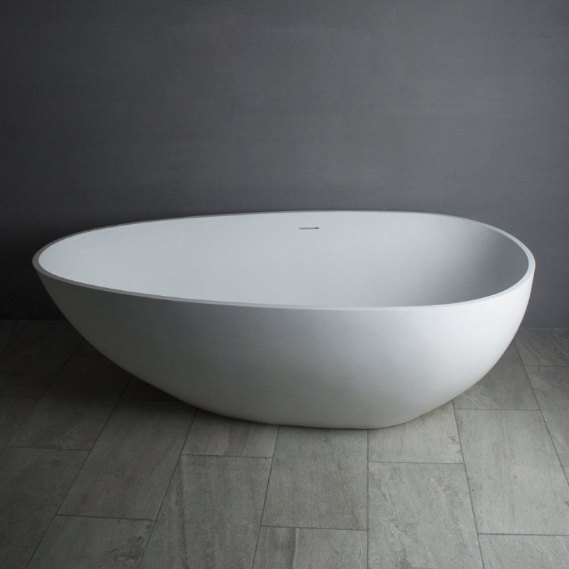Baignoire de trempage autoportante 67 po. X 34 po. Euthalia, Mat