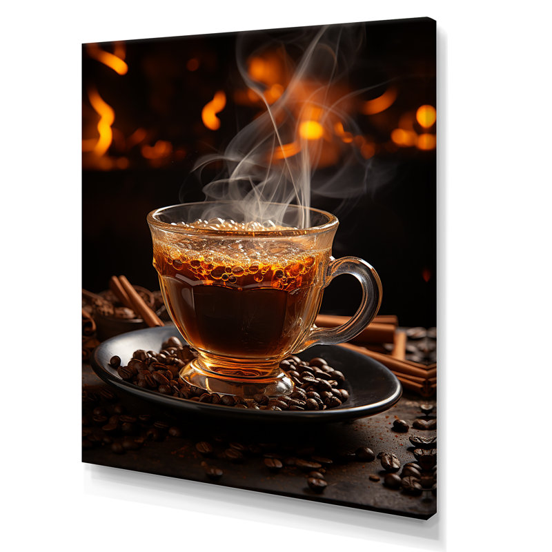 «Cuba Aroma Coffee Harmony» sur impression sur toile, H 44 po x l 34 po x P 1,5 po, Toile tendue