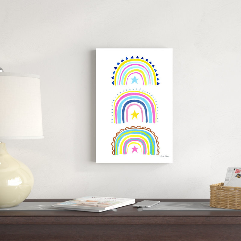 Happy Rainbow II, H 12 po x l 18 po x P 1,25 po
