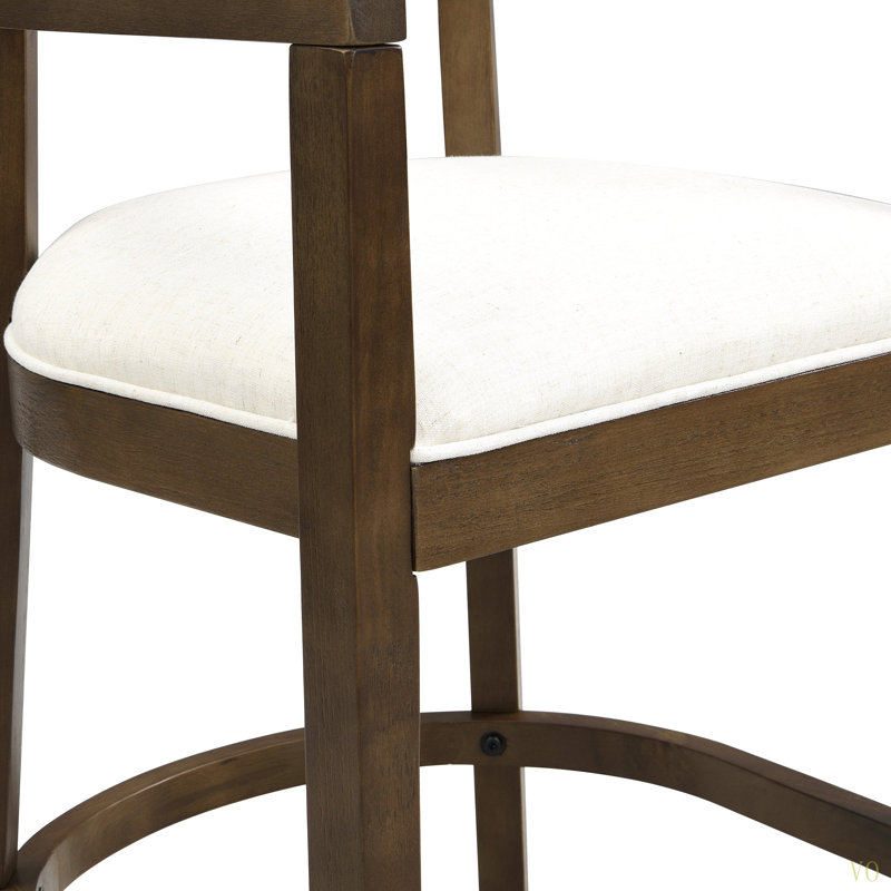 Tabouret de comptoir en hévéa (ensemble de 2)