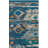 Elan Hand Woven Flat Weave Wool/Cotton Southwestern Rug in Blue/Gold-20944616