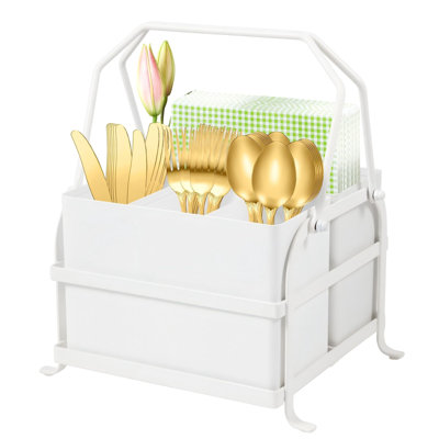 Rangement pour ustensiles avec poignée Silverware Caddy