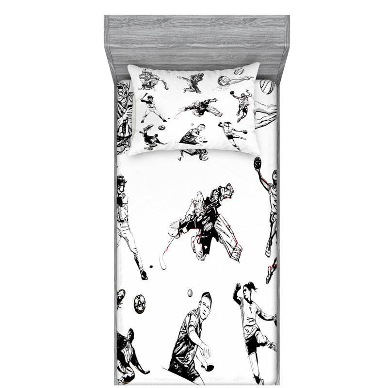 Microfiber Sheet Set, Twin Sheet Set with Fitted Sheet