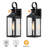Radan Pankova 16" Outdoor Wall Light with Dusk to Dawn and Motion Sensor (set of 2)