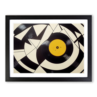 Abstract Vinyl Record - Single Picture Frame Print