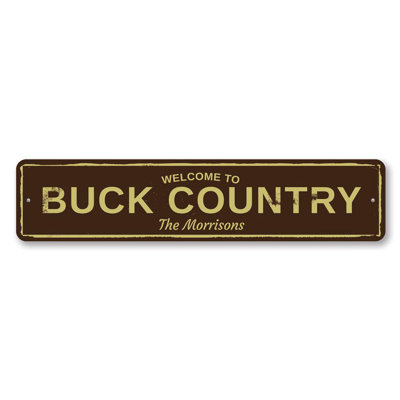 Buck Country Custom Aluminum Sign