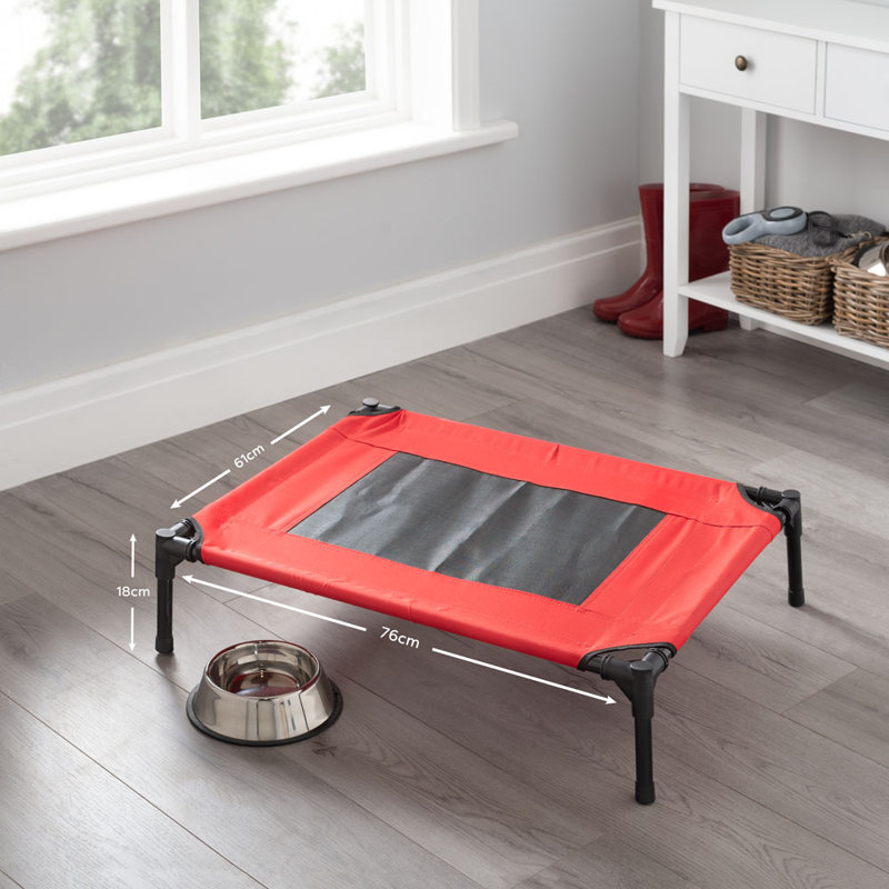 Bertram Polyester Pet Bed, Red, 76cm L x 61cm W