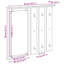 Wall-Mounted Coat Rack 84 X 10 X 80 Cm Engineered Wood-1559449648