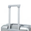 Grand bagage à carreaux en plastique dur 28 pouces ABS - Surface résistante aux égratignures Quatre roues multidirectionnelles, avec serrure à combinaison et crochets latéraux. (Argent)