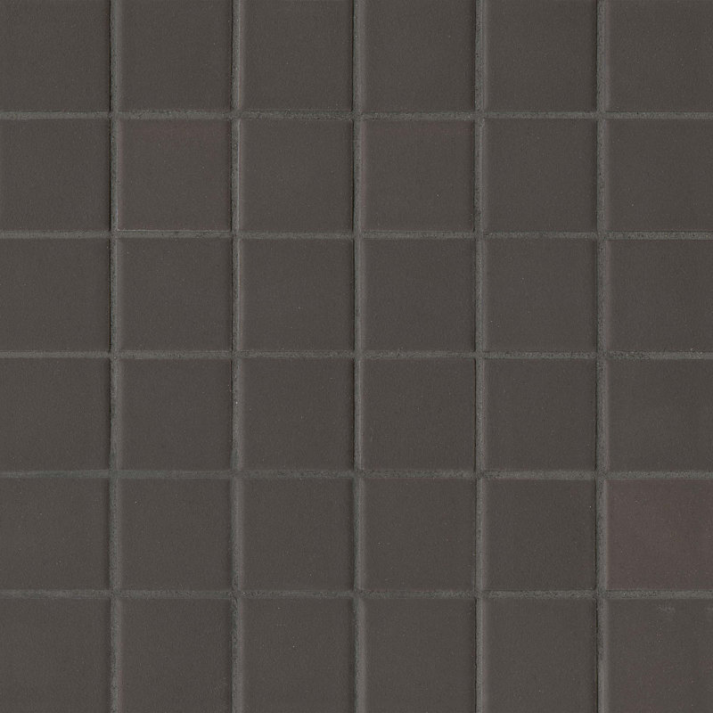 True 2 in. x 2 in. Grid Glazed Porcelain Tile, Metallic